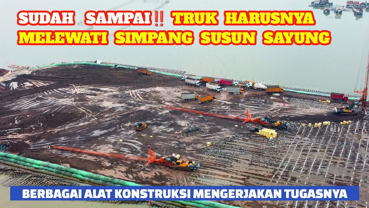 Truk Material Harus Lewat Sini‼️ Saling Melaju 1-A Dan 1-B TANGGUL LAUT TOL SEMARANG DEMAK 