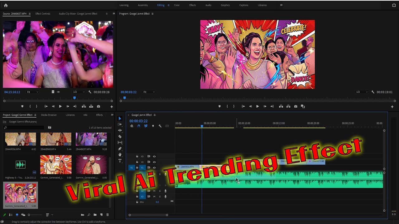 How To Create Viral AI Trending Effect in Premiere Pro 🔥 (No Plugin ...