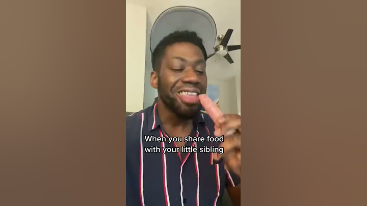 When you share food with your little sibling