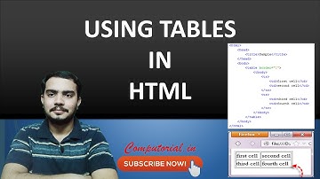 HTML Tables Part 1
