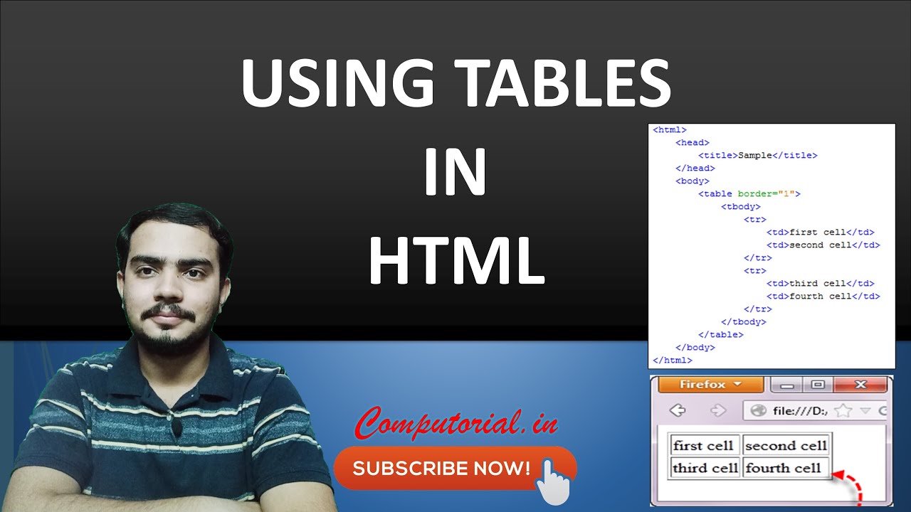 HTML Tables Part 1 - YouTube
