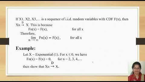 Convergence in Distribution