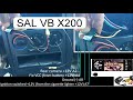 CAR RADIO WIRING SAL VB X200 REAR CAMERA TEST