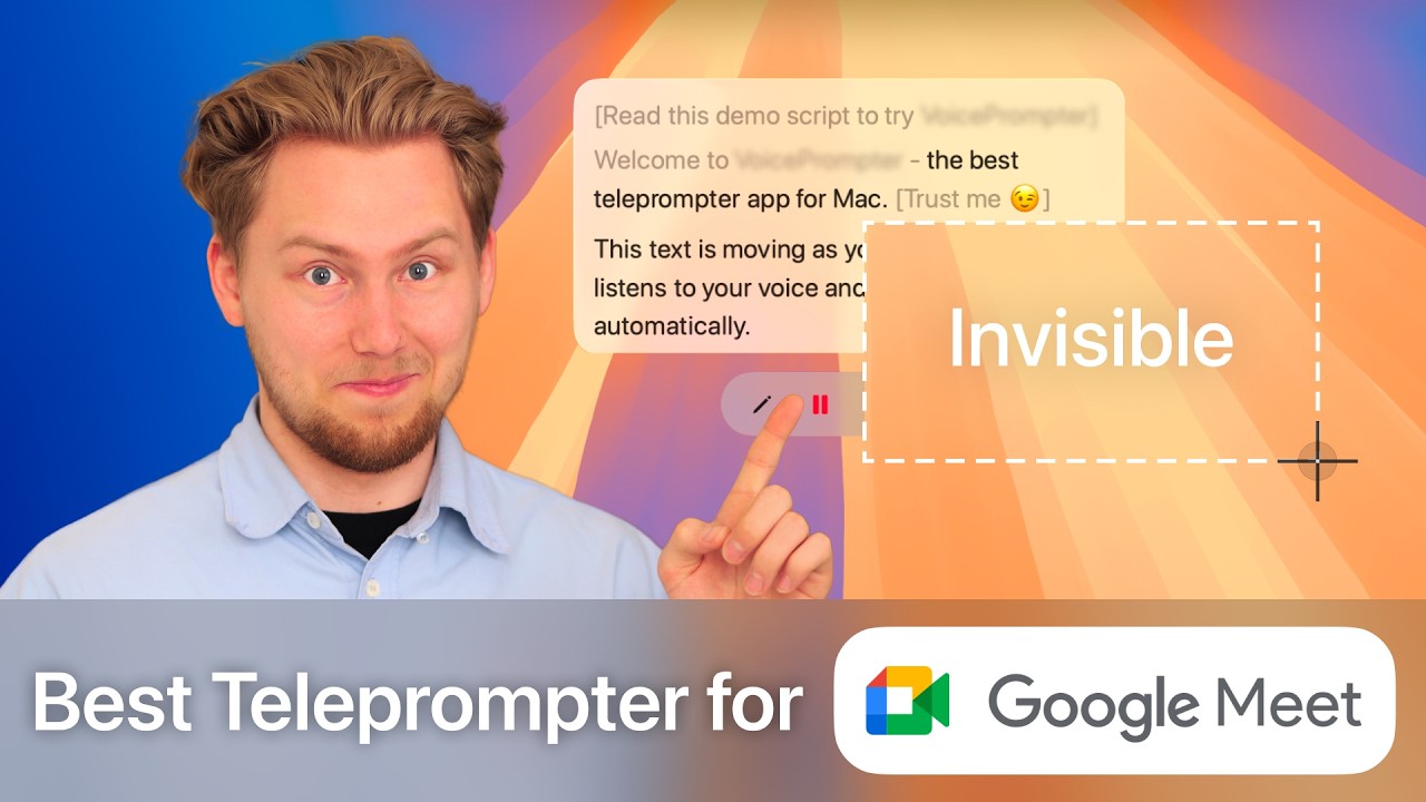 How to Use a Teleprompter on Google Meet (Without Anyone Seeing It)