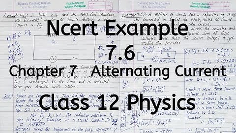 Ncert Example 7.6 | Chapter 7 | Alternating Current | Class 12 Physics