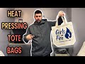 How To Heat Press A Tote Bag (Printing On Tote Bags)