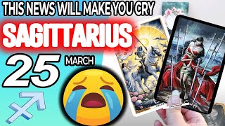 Sagittarius ♐ 🔞THIS NEWS WILL MAKE YOU CRY😭🆘 horoscope for today MARCH 25 2024 ♐ #sagittarius tarot