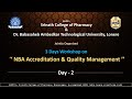 Workshop on : NBA Accreditation & Quality Management (Day 2)