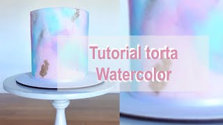 Tutorial Torta Técnica Watercolor