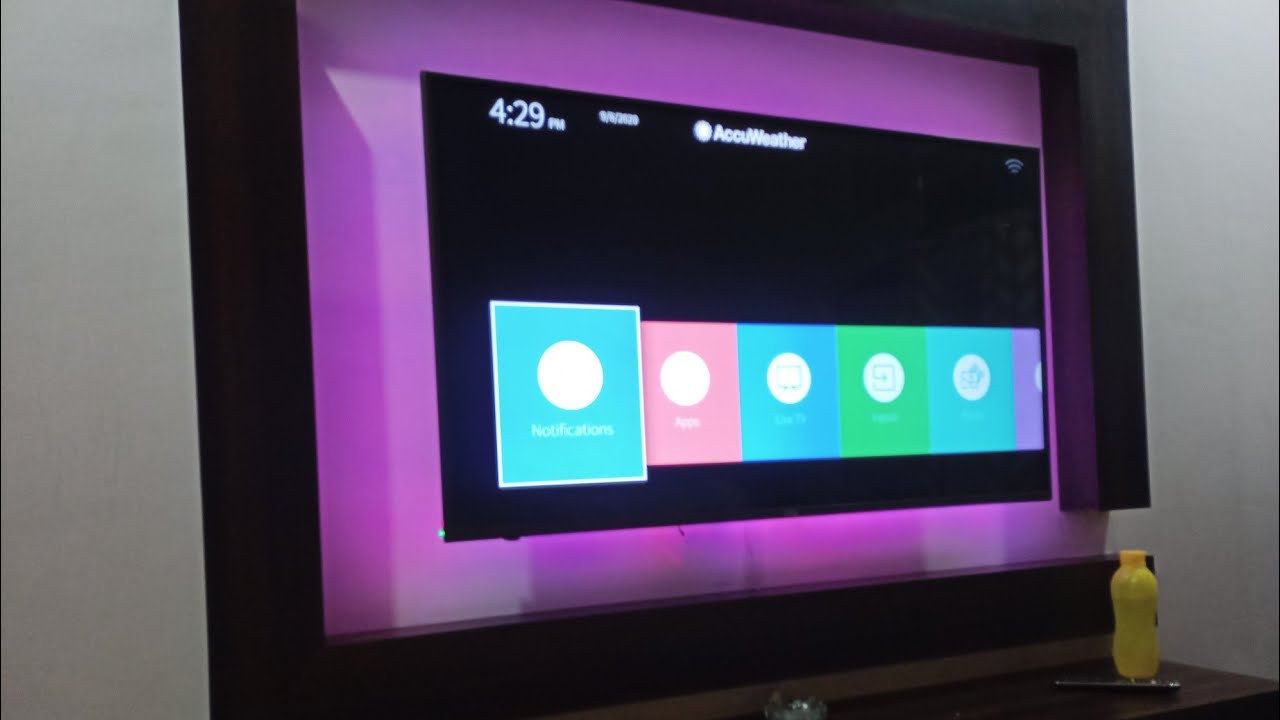 RGB light setup for TVhow to make smart setup for tv55INCH LED RBG