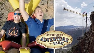 Riding the Legendary Giant Canyon Swing at Glenwood Caverns