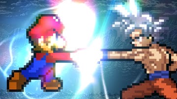 Mario vs Goku 2 sprite animation