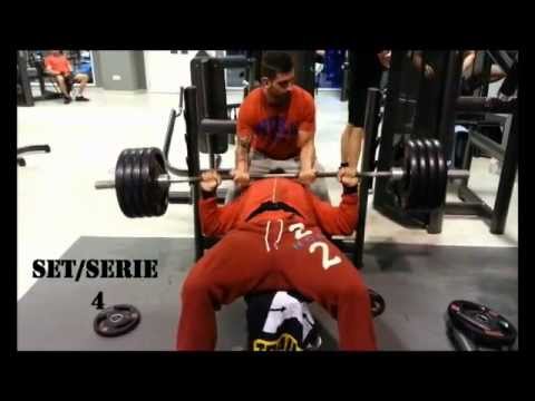 pressed cafe Sergi Constance bench press / press banca 175kg x 3rep (RESUME)