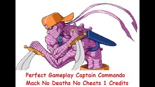 Celebrity Perfect Gameplay Captain Commando Mack No Deaths No Cheats 1 Credits Wealth