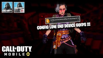 CONFIG LOW END DEVICE SMOOTH 60FPS FIX FPS DROPS | CODM CONFIG 2024