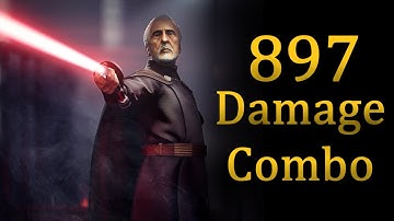 FULL HEALTH Combo With Count Dooku || Battlefront 2
