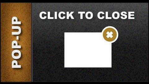 Xara Web Designer MX Premium 8 Tutorials - Popup click to close option Lesson 70