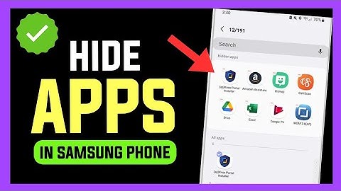 How to hide apps on samsung phone✓