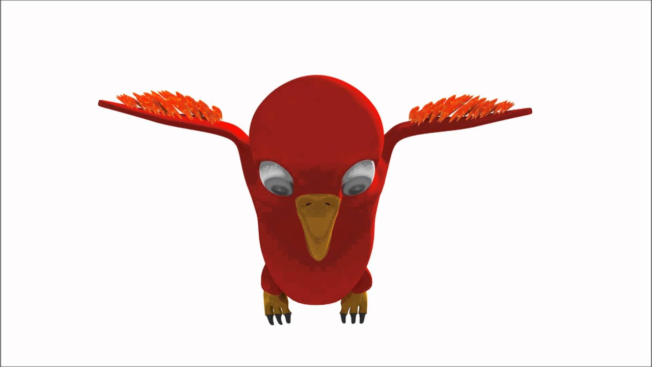 Bird flying cycle animation - YouTube