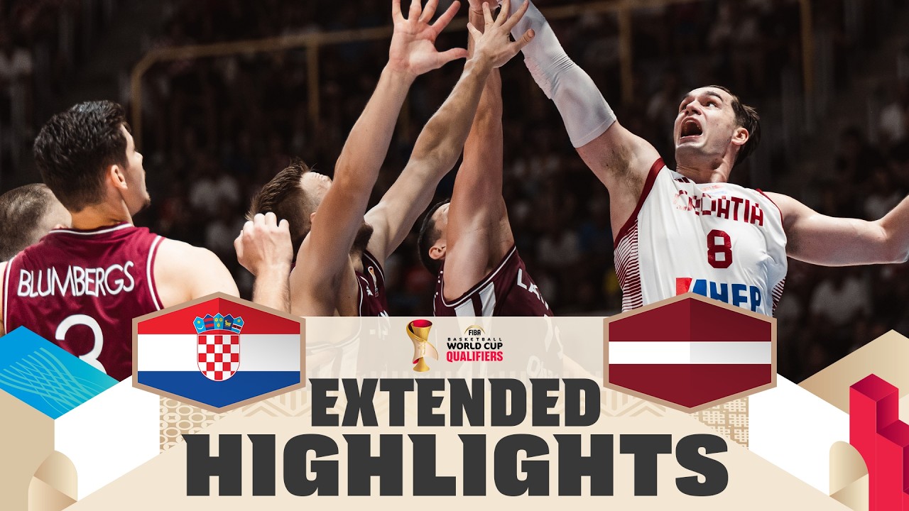 Croatia 🇭🇷 v Latvia 🇱🇻 | Extended Highlights | FIBA Basketball World Cup 2027 European Qualifiers