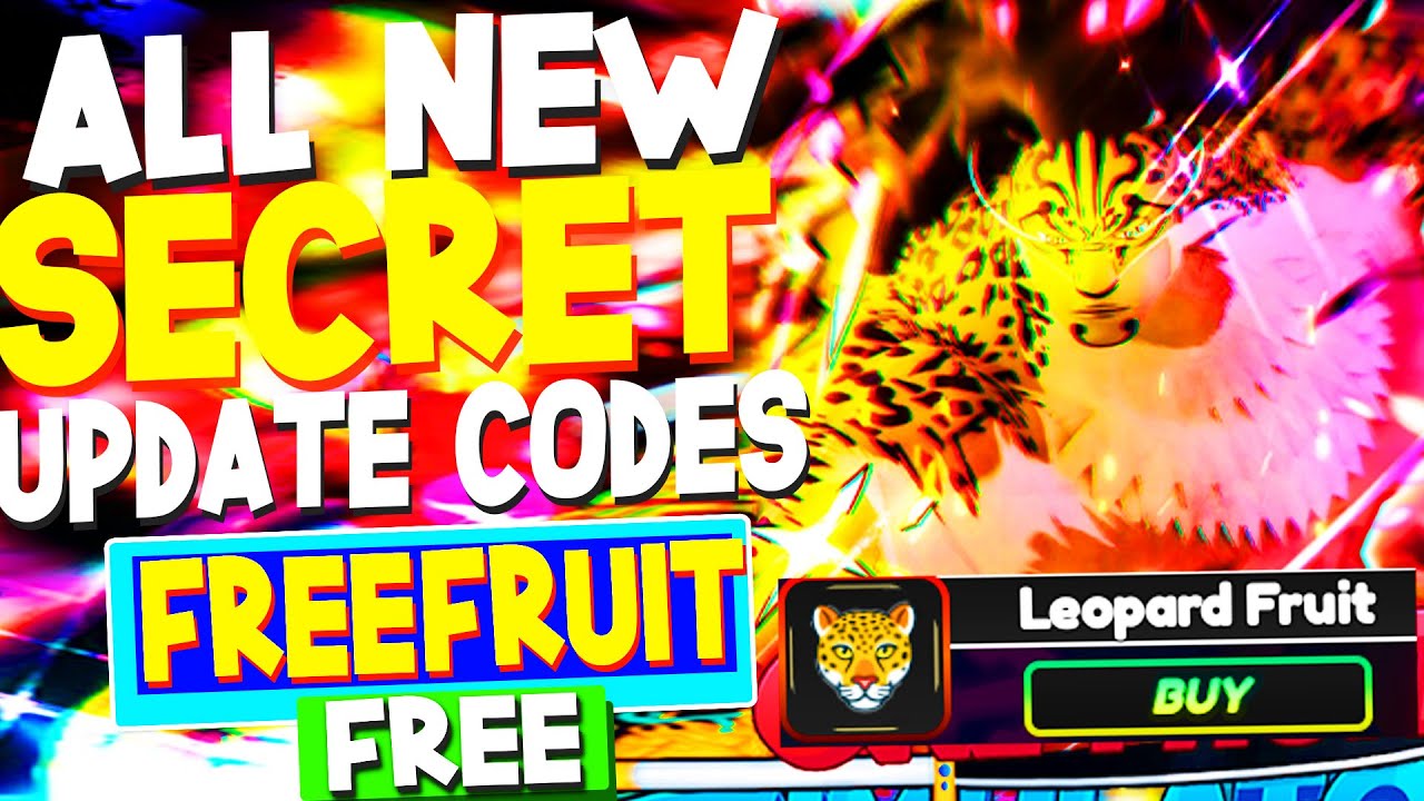 NEW* ALL WORKING LEOPARD UPDATE CODES FOR ONE FRUIT SIMULATOR