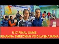 Second national badminton ms final rihanna sherchan vs dilasha rana