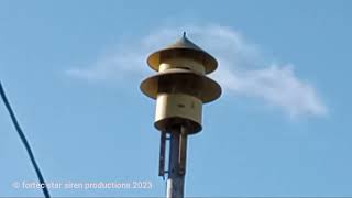 FS&S Model 5 Siren Test - Wood County, Ohio (Rotational lol) | Short Alert