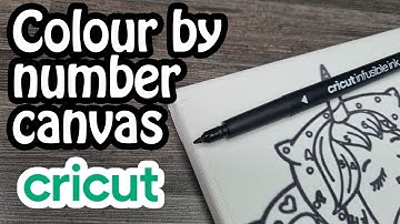 Create a Color by Number Canvas - Cricut Test/Tutorial
