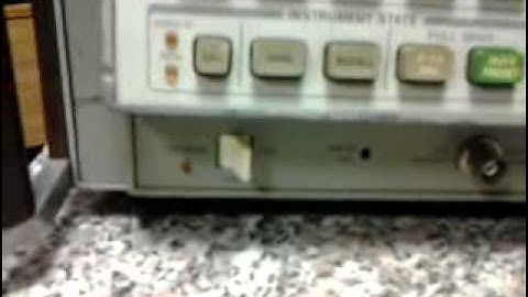 hP 8568B Spectrum Analyzer (Parte 1)