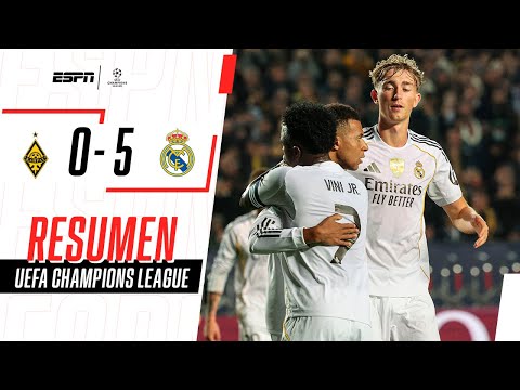 HAT-TRICK DE MBAPPÉ Y MASTAN TITULAR EN LA PALIZA MERENGUE | Kairat Almaty 0-5 Real Madrid | RESUMEN