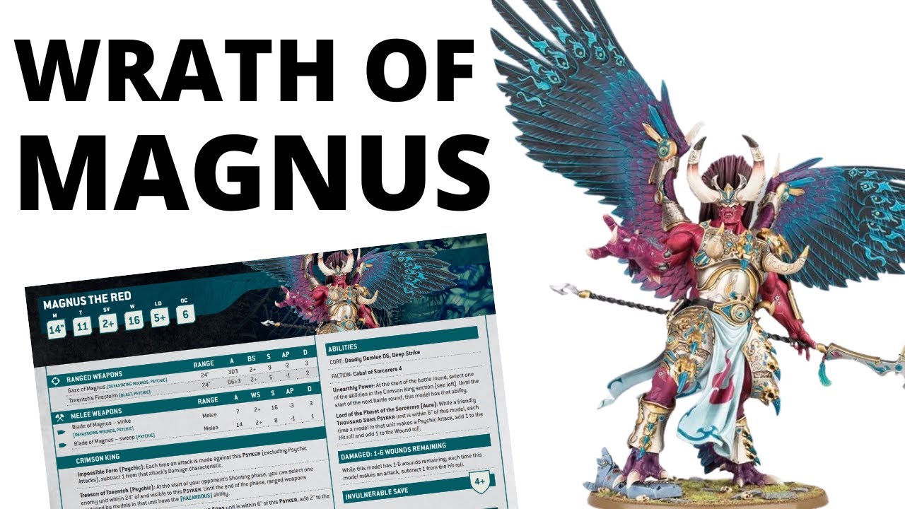 Periodisk brug Resignation Magnus is Looking LETHAL in 10th Edition - Datasheet Review from Index  Thousand Sons - YouTube