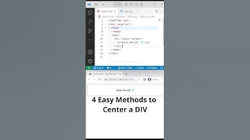 How To Center a DIV [4 Easy Methods] in HTML CSS under 60 Sec