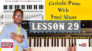 HOW TO PLAY Aulaye Mwili Wangu Catholic song on piano keyboard  #lesson29