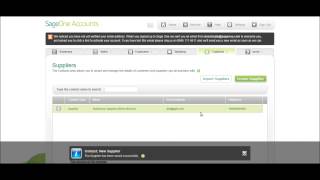 SageOne Accounts Tutorial - Adding Suppliers Part 3 - Sage Training