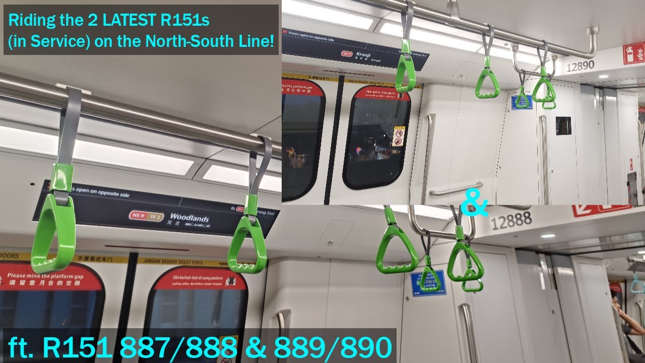 Staris R151 Riding the LATEST 2 R151s on the North-South Line (ft. R151 887/888 ...