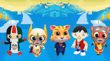 TAG WITH RYAN VS CAT RUNNER VS TALKING TOM HERO DASH CAT VS TOM VS DUBAI RYAN VS USA FUNNY FALLS DOW