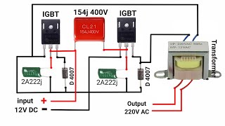 220V AC Powerful inverter 12V To 220V AC inverter #pbexperiment