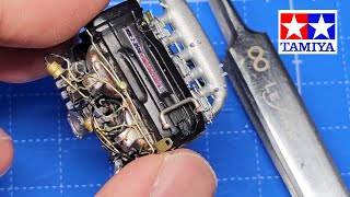 タミヤ 1/24 配管製作 完 【日産RB26】