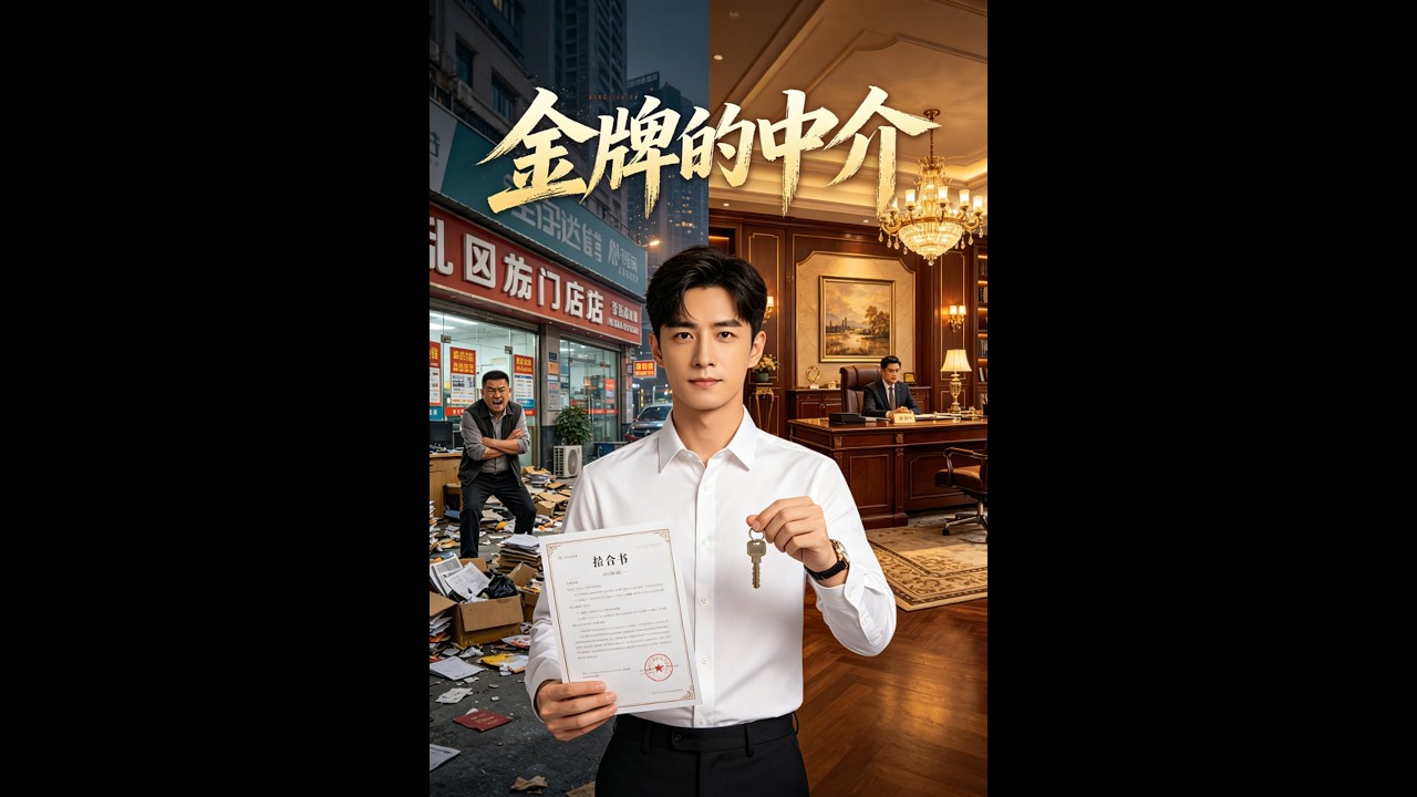 【一口气看完】《金牌的中介》#短剧 #AI短剧 #逆袭 #drama #爽剧 #鲨鱼先生