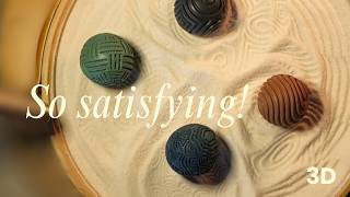 3D Binaural ASMR Sand Sounds ✨ Satisfying Sphere Patterns