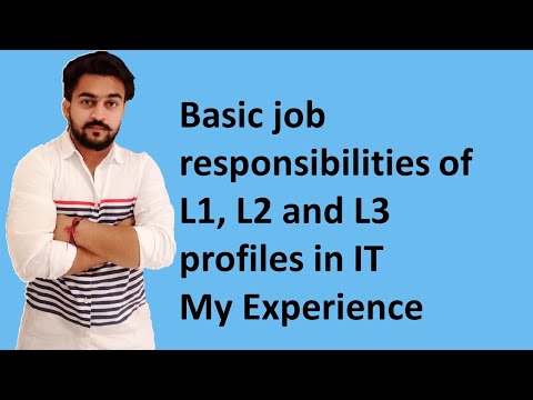 Basic job responsibilities of L1, L2 and L3 profiles in IT | My Experience | ENG Subtitles