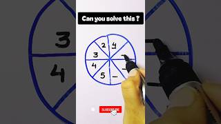 only #genius #minds can solve this #tricky #circle #puzzle #maths #easy #square #shorts