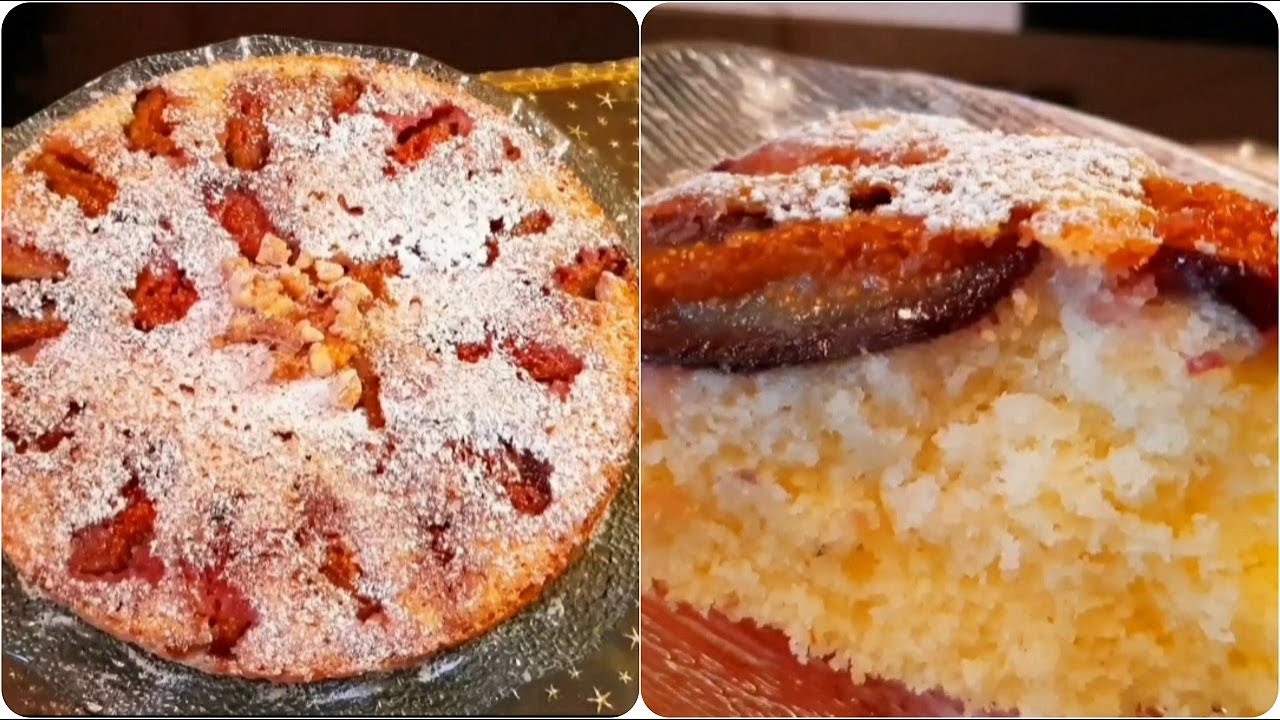 كيكة التين(الكرموس) والجوز لذييذة ورائعة سهلة التحضير واقتصادية 😍 cake aux figues très moelleux