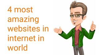 4 most amazing websites on internet 2019/telugu