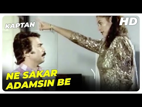 Kaptan - Hülya, Orhan Babayı Fırçalıyor! | Hülya Avşar Orhan Gencebay Eski Türk Filmi