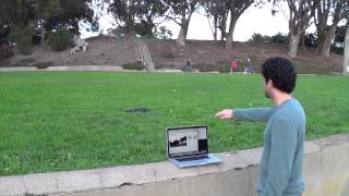 Leap Motion Node Drone Flight