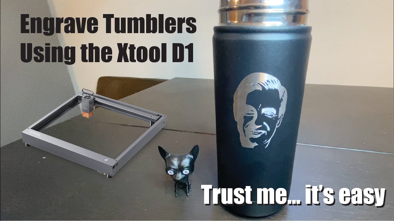 How to Engrave Metal Tumblers with RA2 Pro Attachment with xTool