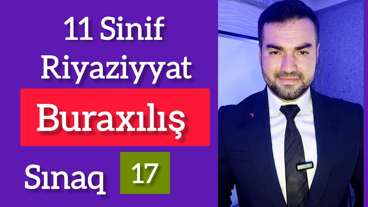 11 sinif Riyaziyyat Buraxılışa hazırlıq Online SINAQ 17 