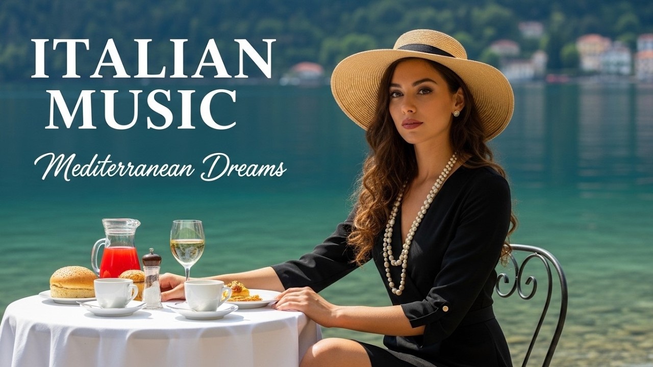 🎶 Italian Vibes & Mediterranean Music 🎶 1+ Hours Scenic Amalfi Coast & Lake Como Relaxation 2K