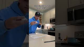 Celebrity Exploding egg prank on my boyfriend #shorts Wealth